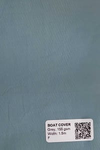 Boat cover fabric 155gsm in Grey